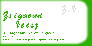 zsigmond veisz business card